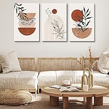 Wall Art Prints, Boho Wall Decor, Abstract Geometric Prints Black Beige Terracotta Minimalist Art, Natural Framed Canvas Prints Artwork For Living Room Bathroom Bedroom Wall Decor Wall Art Prints, Boho Wall Decor, Abstract Geometric Prints Black Beige Terracotta Minimalist Art, Natural Framed Canvas Prints Artwork For Living Room Bathroom Bedroom Wall Decor
