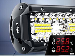 Nilight 20 Inch 420W Triple Row Flood Spot Combo Led Light Bar 4PCS 4Inch 60W LED Pods Driving Boat Lights Led Off Road Trucks Lights Nilight 20 Inch 420W Triple Row Flood Spot Combo Led Light Bar 4PCS 4Inch 60W LED Pods Driving Boat Lights Led Off Road Trucks Lights