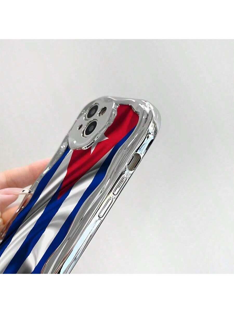 Cuban Flag Mobile Phone Case, Designed With Vibrant Colors And A Star Emblem, Suitable for iPhone17/iPhone17 air/iPhone17 pro/iPhone17 pro max/16 Pro Max/15 Pro Max/14 Pro Max/13 Pro Max/12 Pro Max/11 Pro Max , Compatible With Samsung Galaxy Series A54/A5