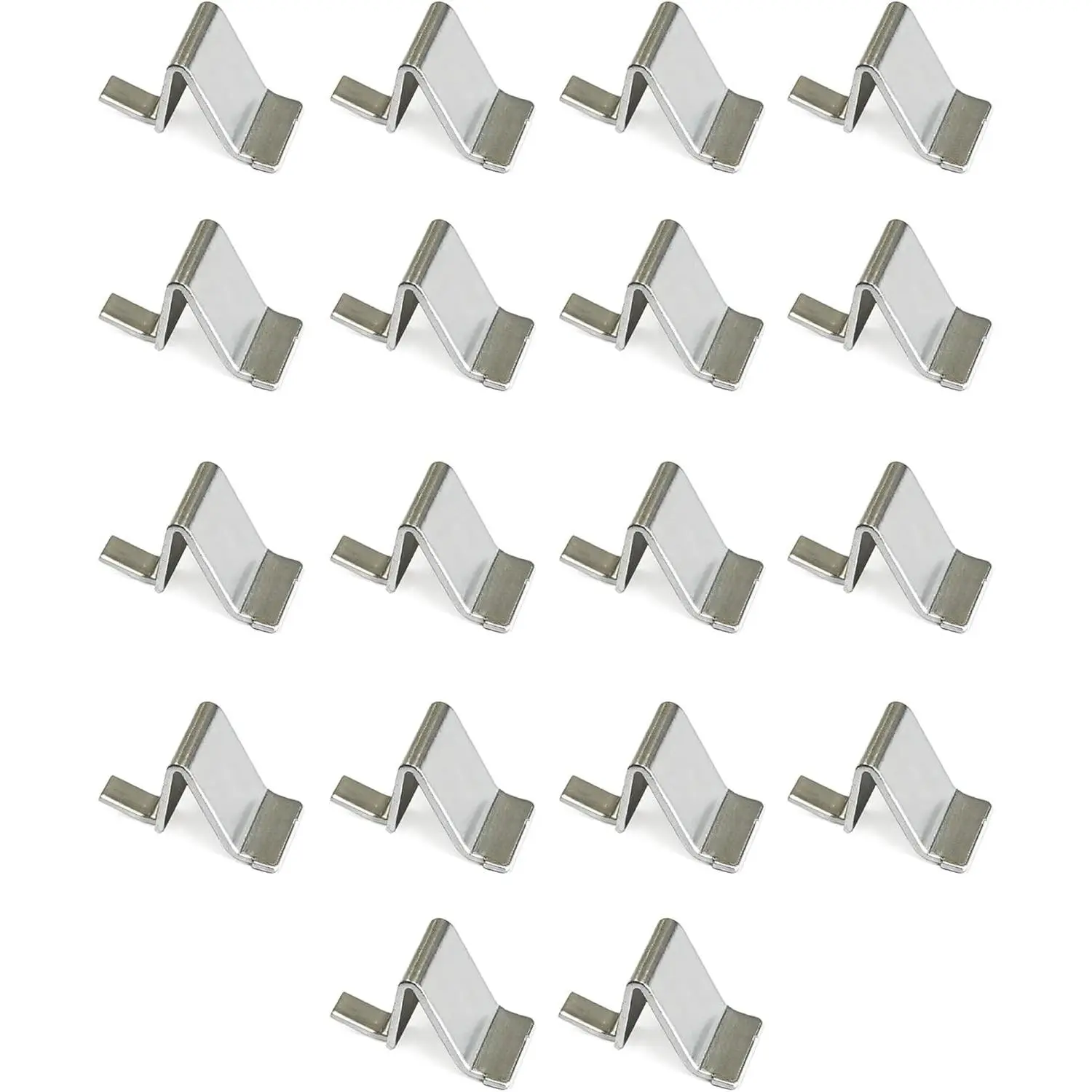 18 Pcs Silver Shelf Clips Fits 255 256 Pilaster Strip Brackets