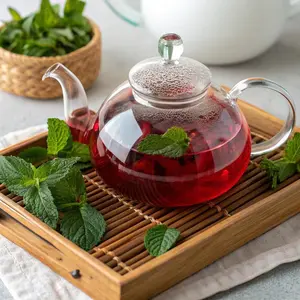 Organic Hibiscus Flowers - 1 lb (16oz) - Herbal Tea - 100% Certified Organic - Flor de Jamaica - Agua Frescas