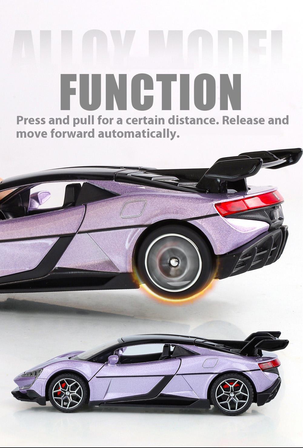 Simulation 1:32 YANGWANG - U9 Alloy Car Model, Game Vehicle Birthday Gift With Sound and Light Children's Toy Car Boy
