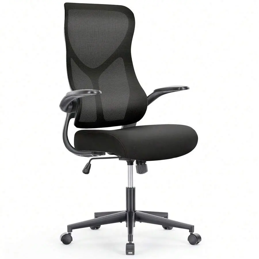 Ergonomic Executive-Back Office Chair, Breathable Mesh Fabric Computer Chair with Adjustable Height, Pneumatic Lift, and Tilting Back Functionality