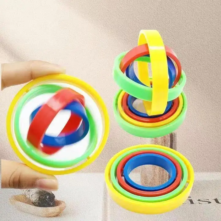 1PCS Novelty Infinite Flip Funny Spinner Fidget Gyro Toys Cool Gadgets Fun Stress Relief Gifts Goodie Bag Stuffers