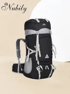 60L Hiking Backpack, Waterproof Camping Backpack with Rain Cover, Large Lightweight Backpacking Backpack for Men Women