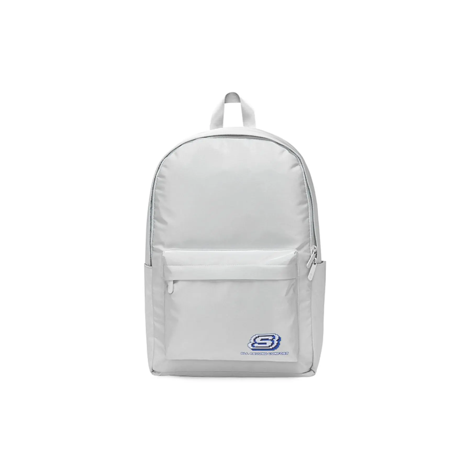 Skechers Pixel Print Minimalist Sporty Backpack for Men and Women in Lunar Gray