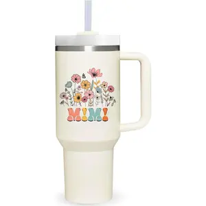 40 oz Tumbler with Handle  Mimi.Mothers Day Tumbler Gifts  Mimi.Birthday Anniversary Christmas Mimi Gift.Mimi Cup Mimi Tumblers from Grandchildren.
