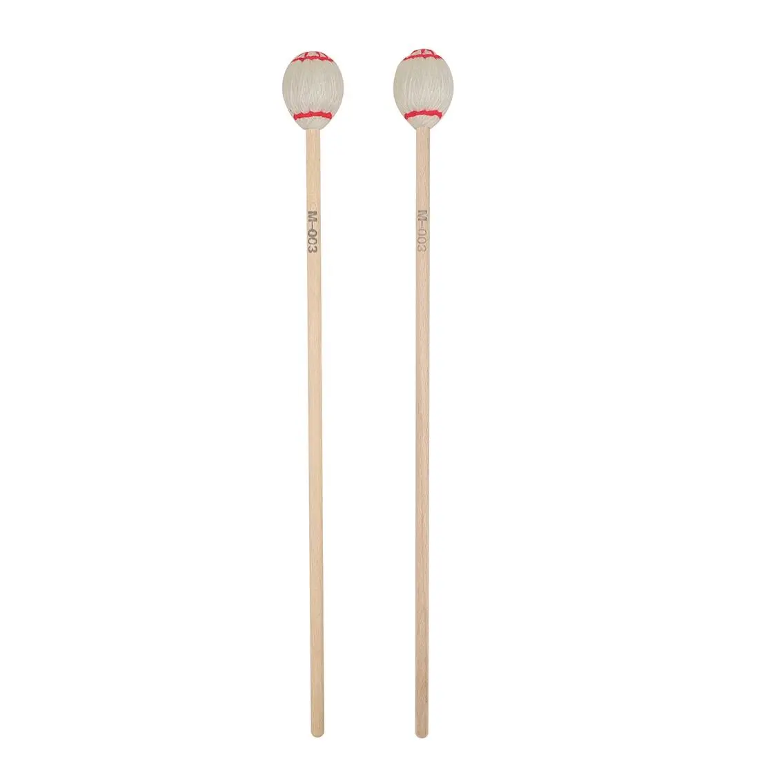 Marimba Mallets High-Quality Maple Wood, Pair of Marimba Mallets with Wool Wrapping, Musical Instruments Accessories, Perfect for Performance