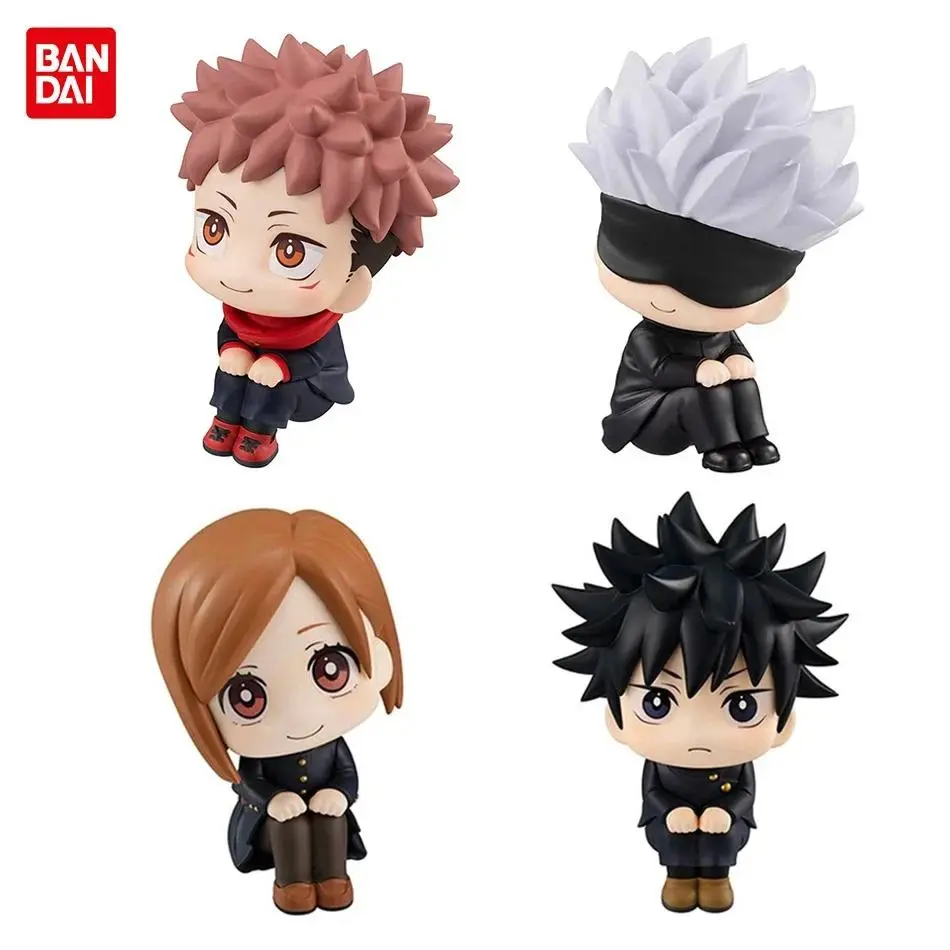 10cm Anime Jujutsu Kaisen Collectible PVC Mini Figure Trinkets - Itadori Yuji, Gojo Satoru, Fushiguro Megumi, Kugisaki Nobara Kawaii Car Decoration, Party Gift for Anime Fans, Collectible Pvc Figure