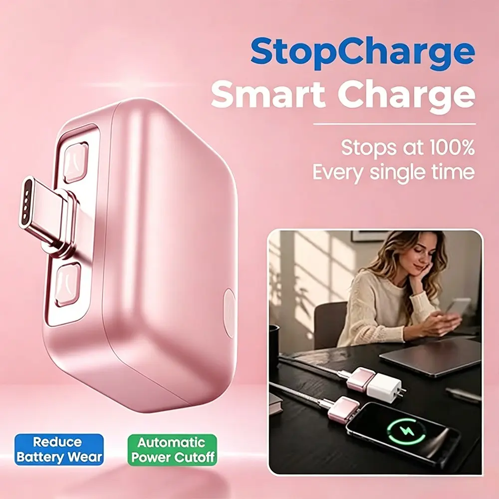Type-C Charger Auto Shut Off, Smart Battery Protection, High Compatibility Mini Portable PD Fast Charging, Fast Charger Block, Compatible with Samsung, Android, Laptops