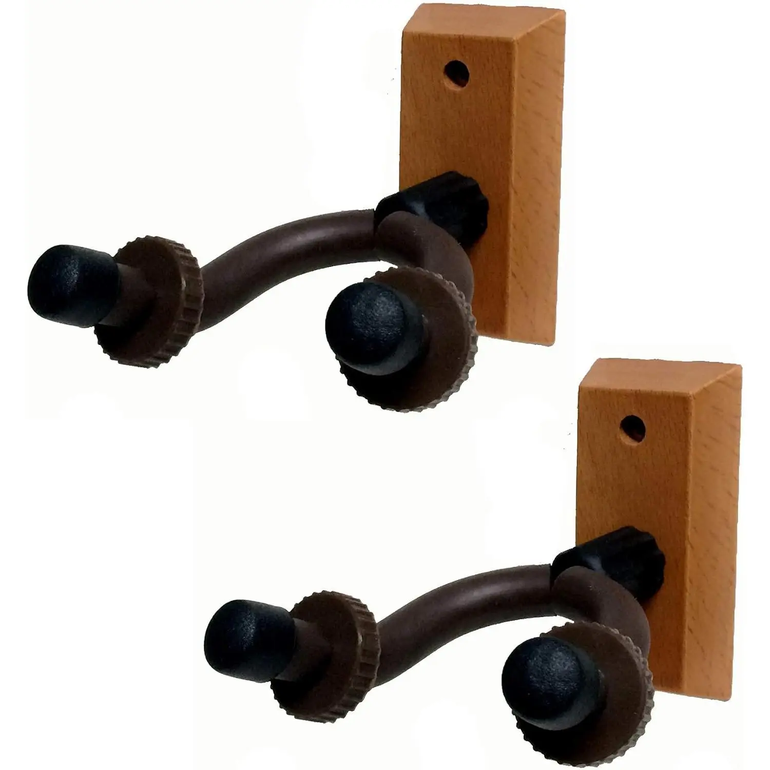 Essentials Series EGH-01NW-2P Hardwood  & Studio Guitar Hanger, 2 Pack