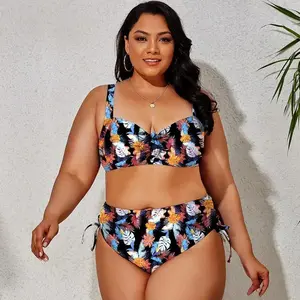 Sexy High Waist Swimsuit Women Plus Size Swimwear 2026 Girl Beachwear Bathing Suit Thong Bikini Set Micro Biquini Chubby Mujer
