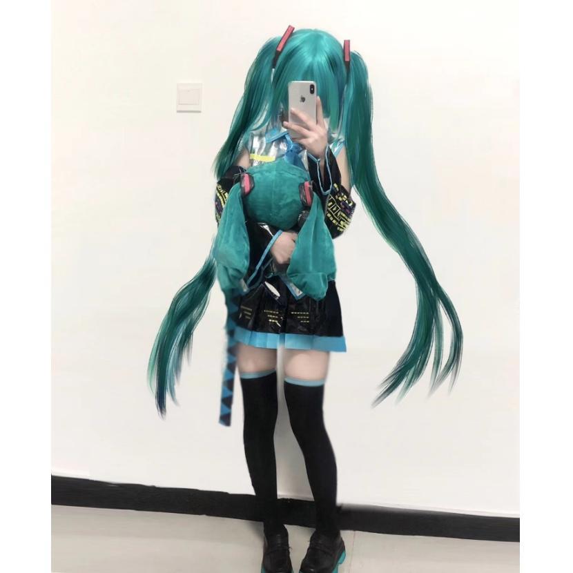 Hatsune Miku Cosplay clothes Animation formula clothes Miku wig accessories short skirt full set of Halloween party clothes