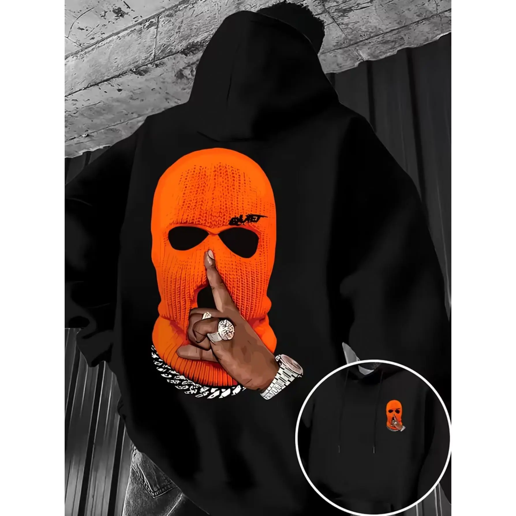 RBWY Unisex Autumn/Winter New Arrival, Fashionable and Trendy Fleece-Lined Hooded Couple Sweatshirt, Casual Drawstring Hooded Sweatshirt, Long-Sleeve Hooded Sweatshirt with Heat Transfer Print (Japanese Sweatshirt), Unique Trendy Letter Print