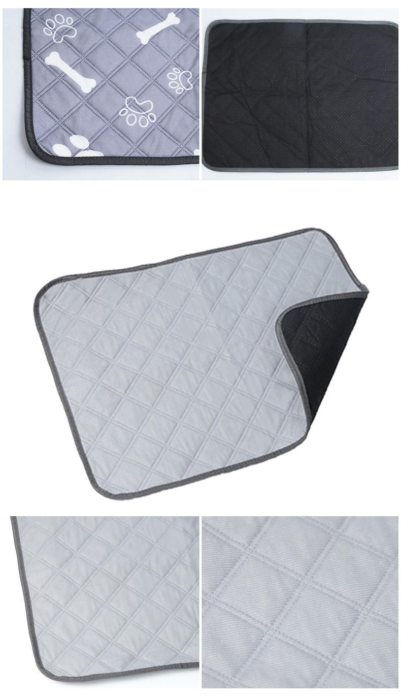 Washable Waterproof Pet Pee Pad, Extra Thick Highly Absorbent Reusable Dog Training Pad, Non-Slip Mat for Small Dogs & Cat Litter Box