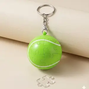 Tennis 3D Puzzle Keychain 🎾 Mini Fidget Toy 2026 Trend Fun Finger Game Sports Gift Idea