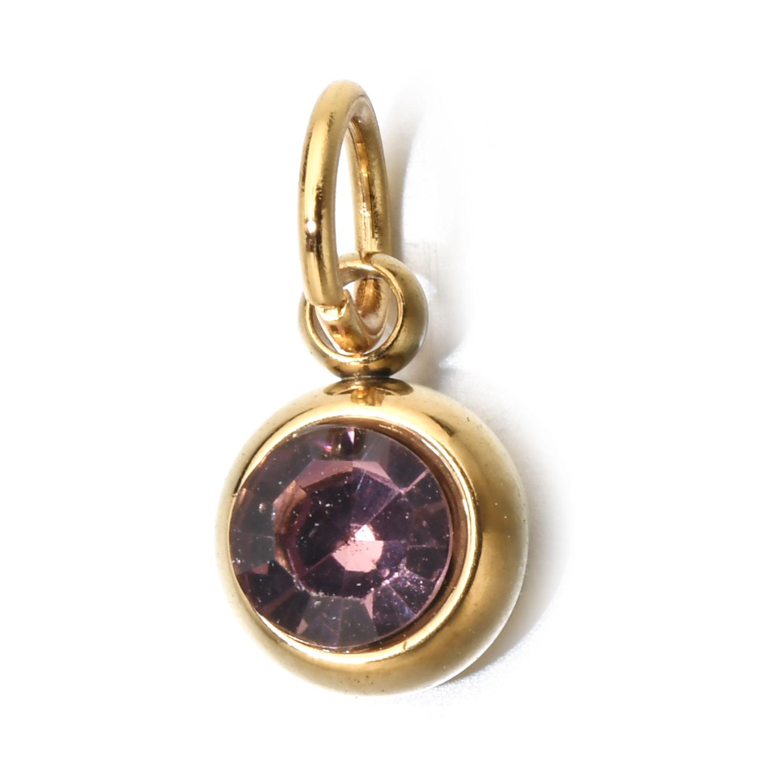 26 Initial Letters Stainless Steel Birthstone Pendant Necklace Dainty Clavicle Chain Ideal Gift For Mom