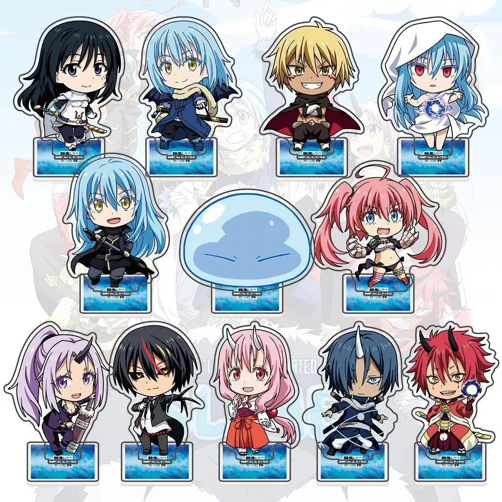 Anime That Time I Got Reincarnated as a Slime Acrylic Stand Figure Rimuru Tempest Chibi Model Plate Desk Decor Cosplay Gift