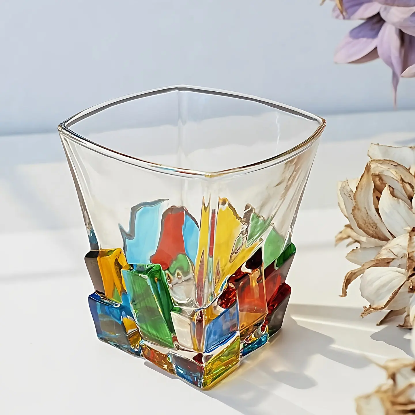 Nordic Vintage Whiskey Glasses for Home, Unique Tumblers for Liquor, Vodka, Fruit Wine & Beer, Stylish Drinkware for Any Occasion