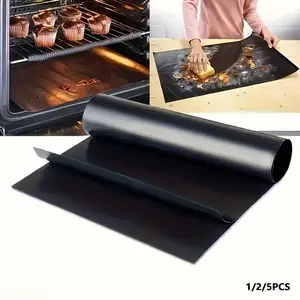Reusable Non-Stick Oven Liners, Glass Fiber Baking Mats for Electric Stoves Gas Ranges Breadmakers Grills, Durable Kitchen Accessories, Bakeware, Baking Tools, Home Baking Supplies