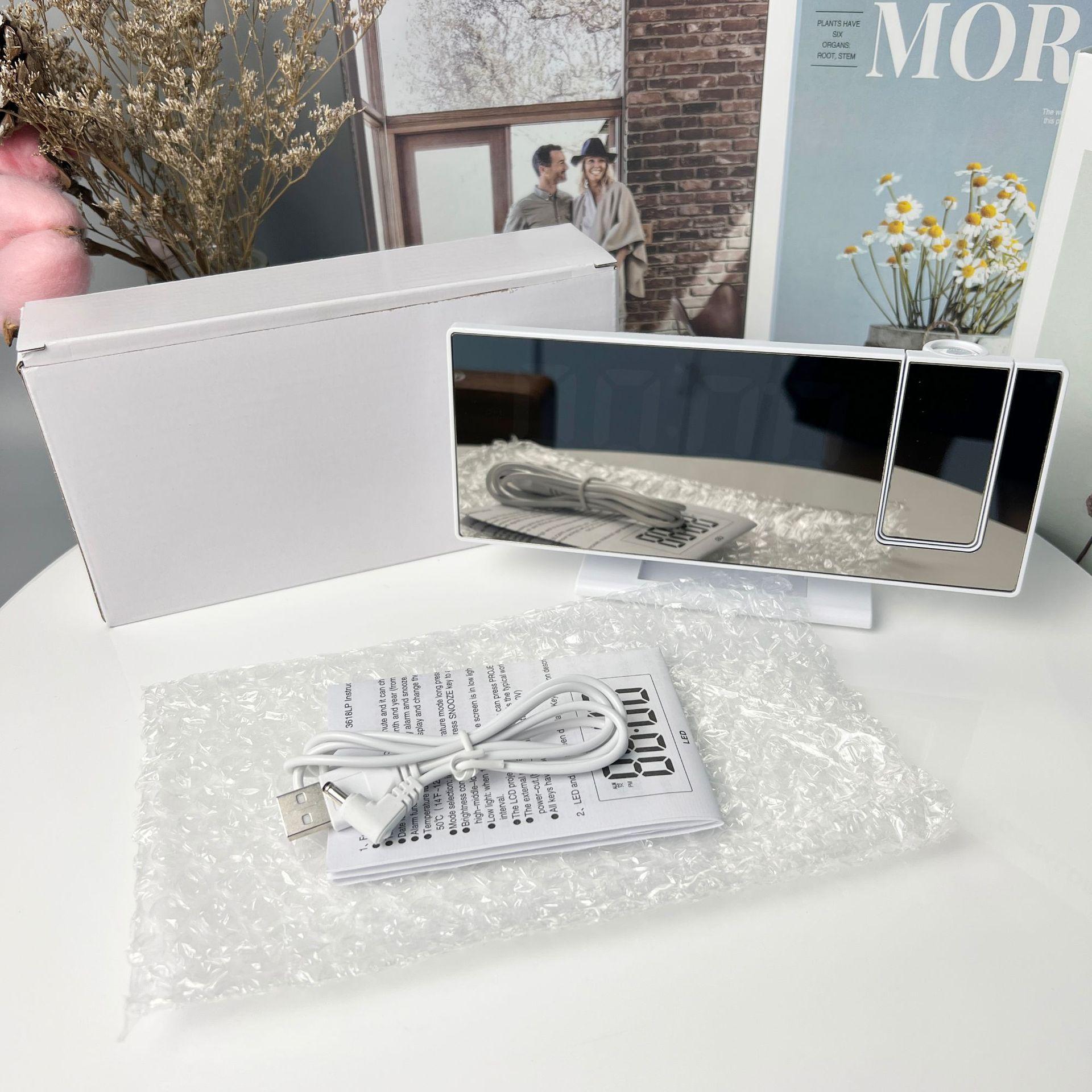 LED Projector Clock Desktop Electronic Clock Home Companion with Large Display and Adjustable Angle for Easy Viewing