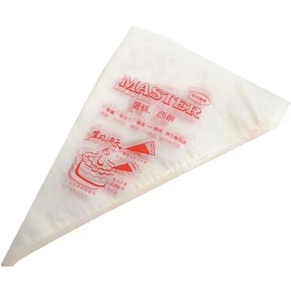 Piping Pastry Bag Pack of 100 Plastic Disposable Cream Pastry Bag Cake Icing Sugarcraft Cupcake Piping Decorating Tool For Baking Supplies (Small 25.5CMx26CMx15.5CM)