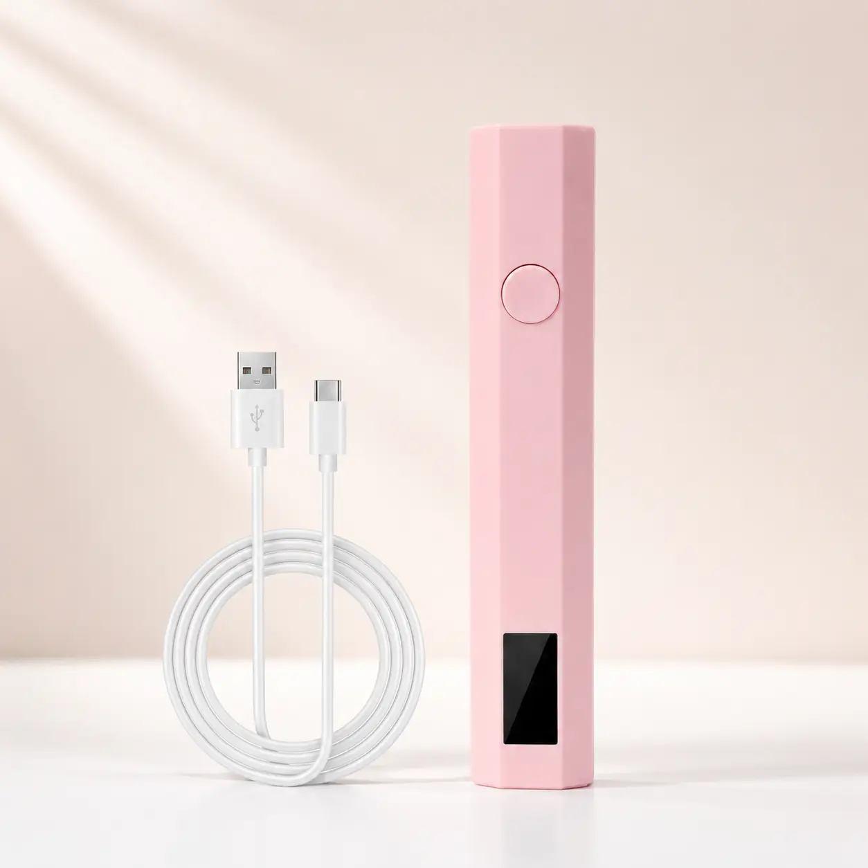 Portable UV LED Nail Lamp, USB Rechargeable Gel Curing Light with Timer & Digital Display for Gel Nails, 1 Count,couple,cute