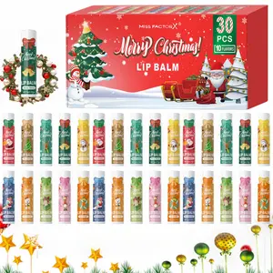 30pcs Lip Balm Set, Lip Moisturizer, Moisturizing Deep Hydration, Christmas Gift for Women, Travel Size Lotion, Non-Toxic, Long-Lasting, 5 Pieces/box