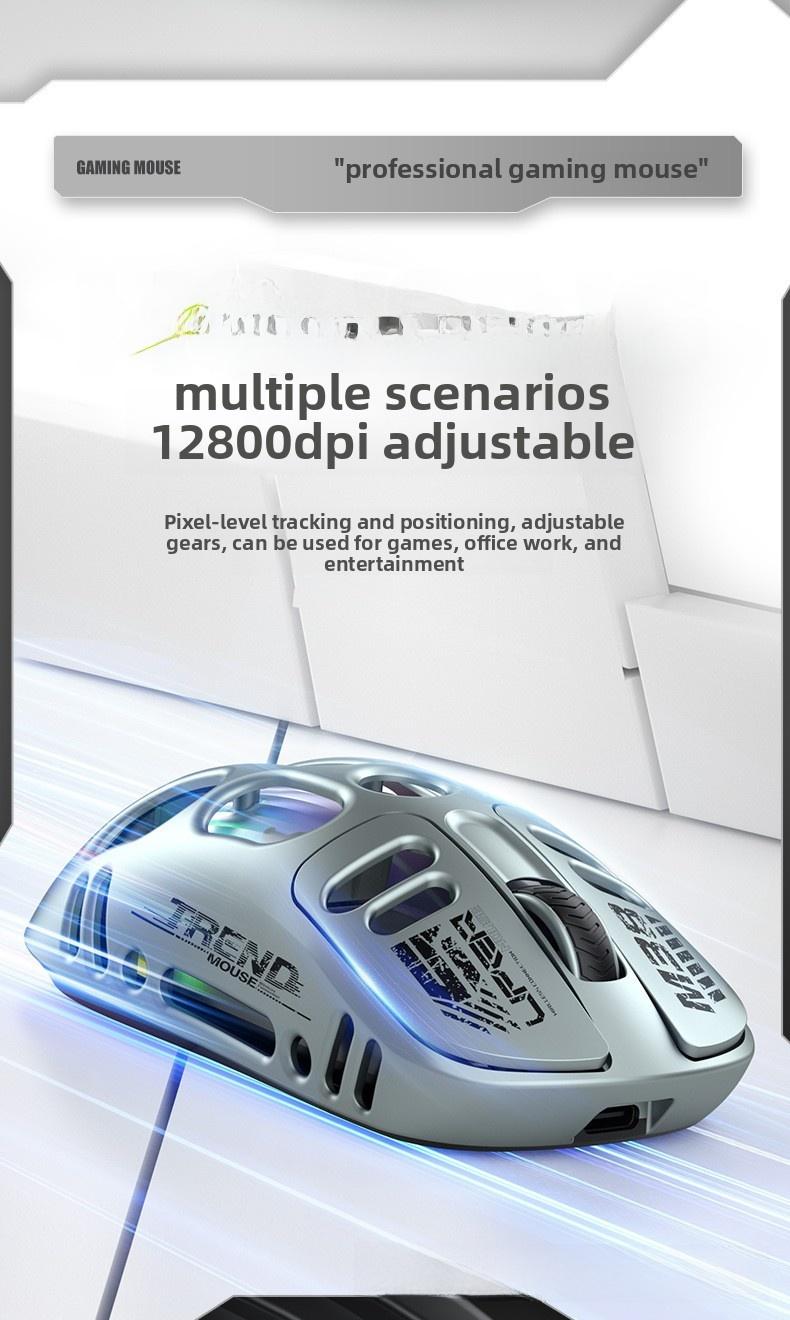 Cocoon breaking mouse hollowed out mechanical E-sports game wireless the third mock examination lightweight high beauty Wireless Gaming Mouse – RGB Programmable Mouse with Macro & Rapid Fire for PC, Laptop, Mac, and gaming keyboards