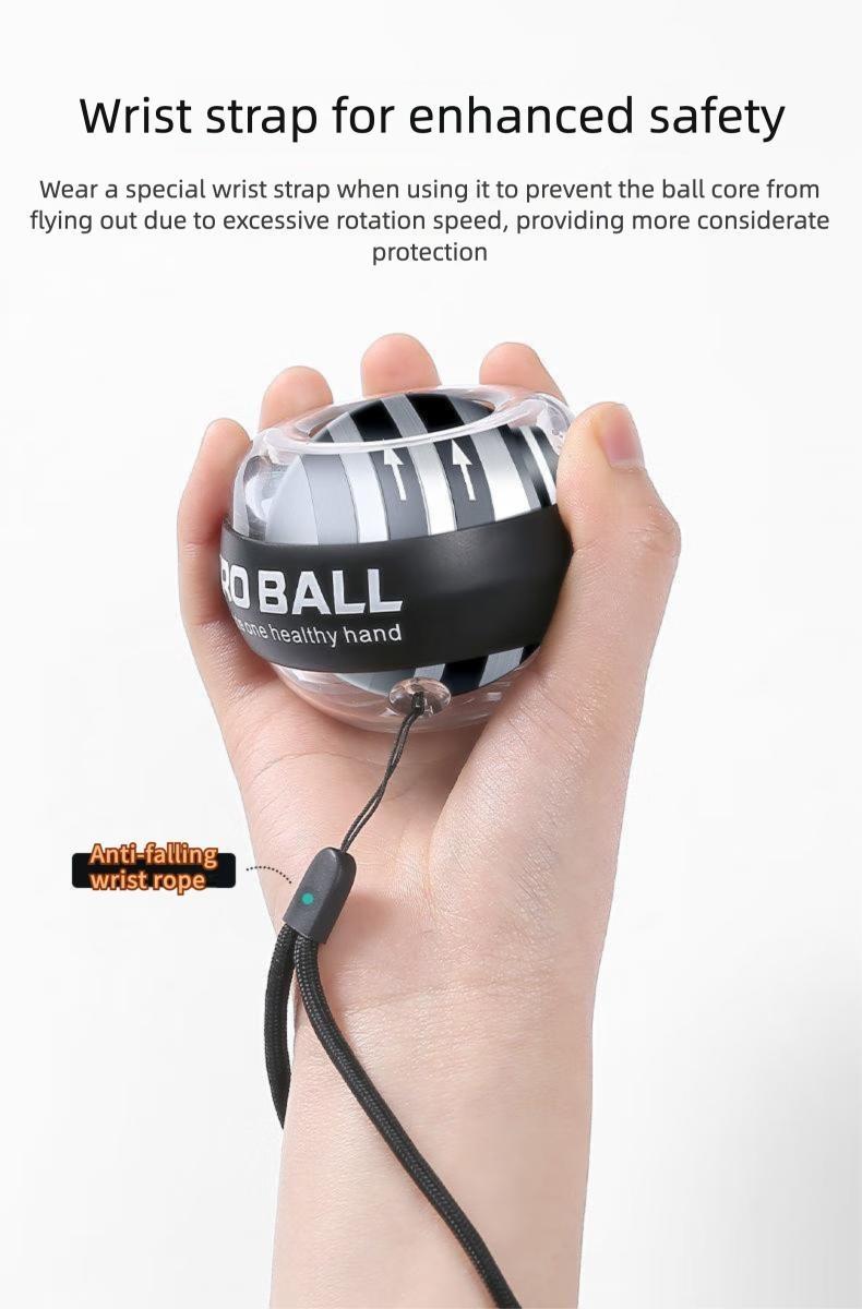 Ultimate Auto Gyro Ball Hand Trainer |   On-the-Go Fitness Tool for Stronger Grip, Toned Forearms & Stress Relief – Perfect for Travel, Office, or Home Workouts. Get Stronger Hands, Faster Results