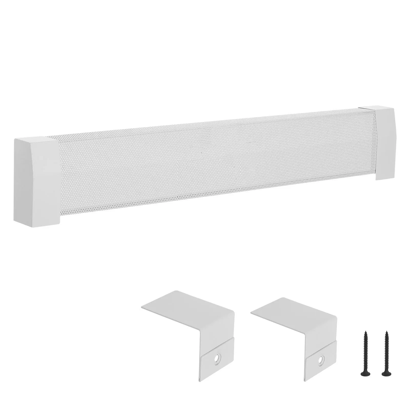 Baseboard Heater Covers, Premium Series 4 ft Standard Electric Heating Unit Front Cover for Home Improvement, Heavy-duty Steel, Easy Installation for Bedroom Replacing Old Cover, White