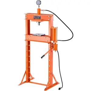 VEVOR Hydraulic Shop Press, 10 T H - Frame Shop Press with Press Plate H - Shaped Base, Stable Garage Floor Adjustable Hydraulic Press with Relief Valve, Fit for Bending, Straightening Stamping