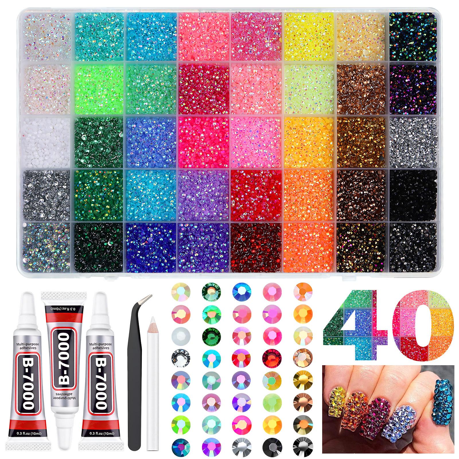 Adult Toys - Rhinestone Pearl Resin Flat Bottom Diamond DIY Jewelry Set