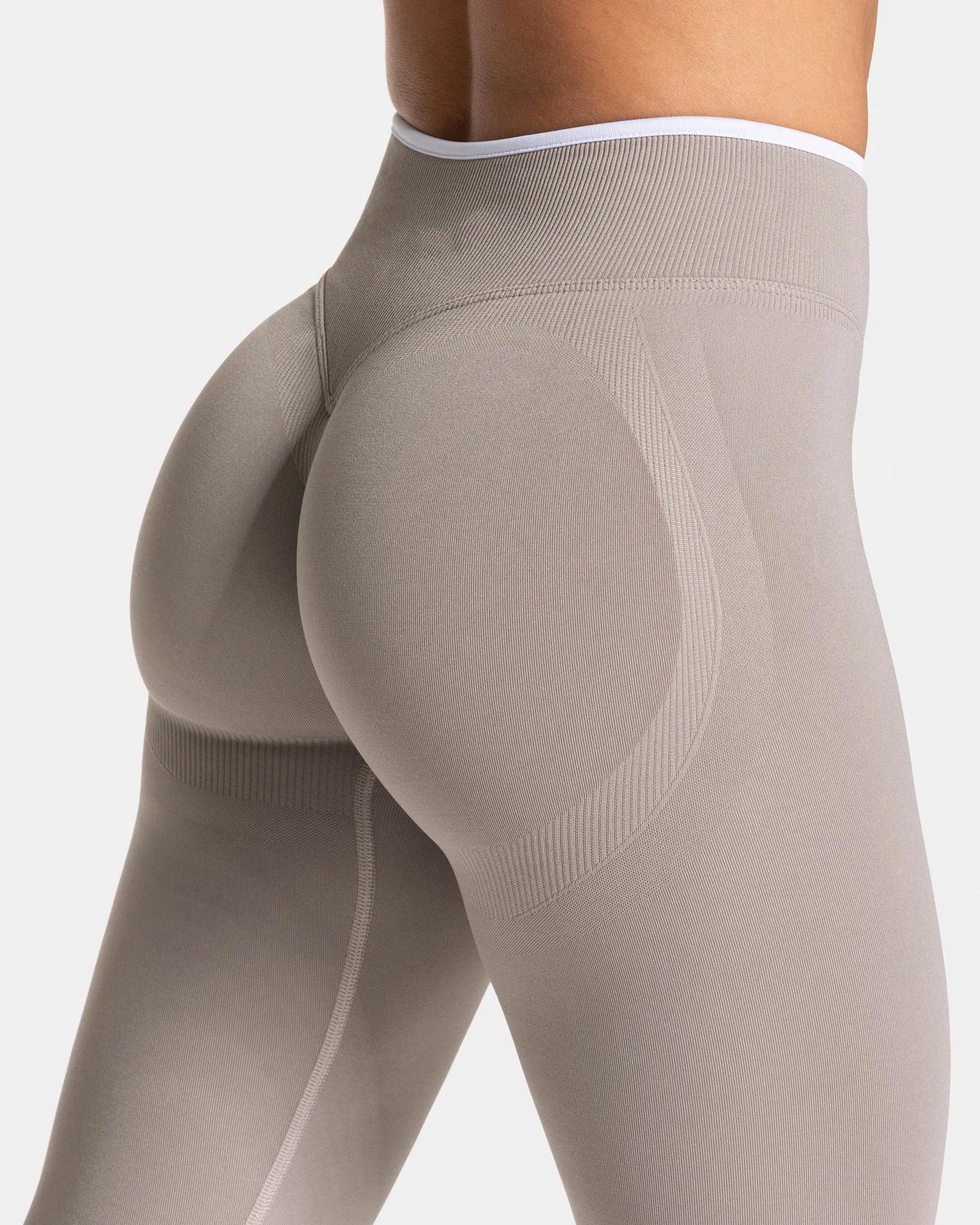 Women Sports Seamless Leggings High Waist Breathable Running Fitness Yoga Pants Spring Fall Sexy Butt Lifting color Blocking Legging Bridal