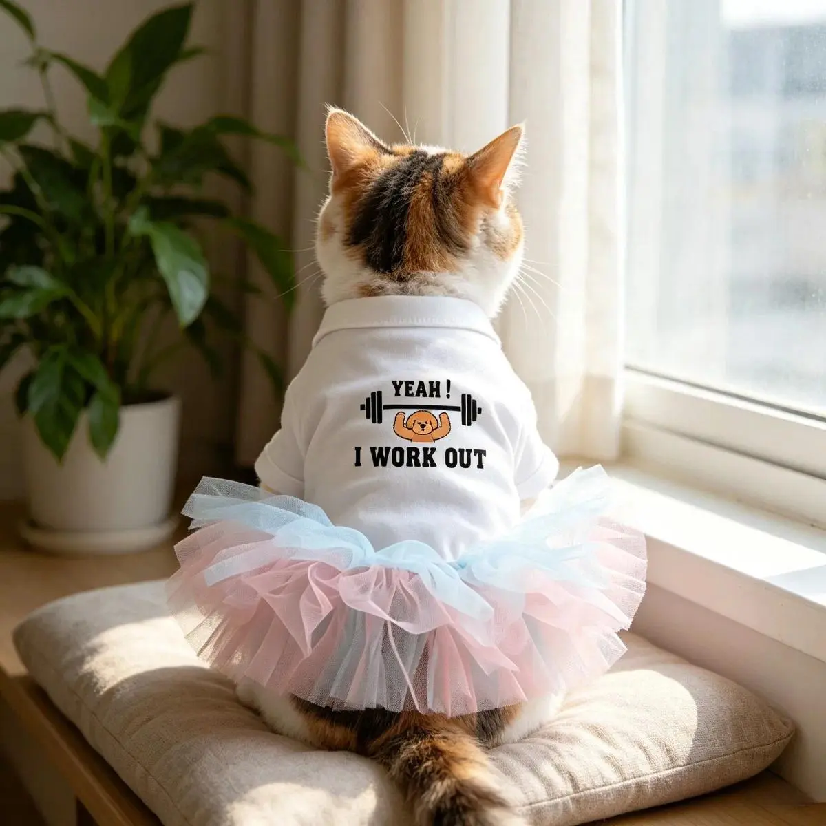 1pc  Pet Dress Adorable Printed Design Pet Apparel Dog Cat Dress Fit for  Bichon Teddy Puppy Kitten Daily Outing Dress