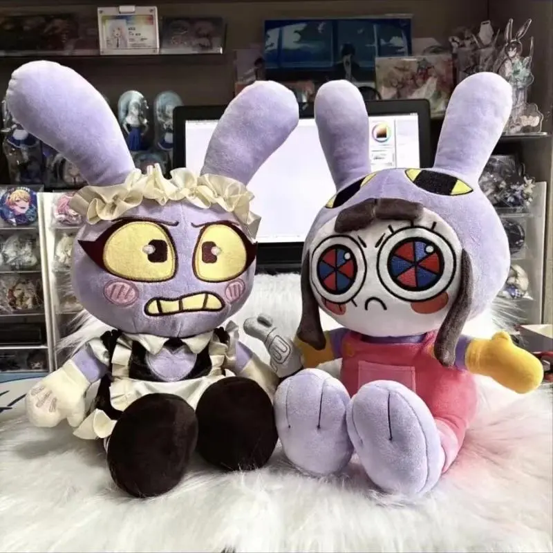The Amazing Digital Circus Anime Peripheral Plush Toys - Pomni, Jax Unisex Cute Stuffed Toys for Home Decoration, Manual Girls' Birthday Gifts