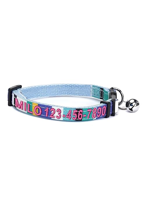 Pawtitas Reflective Cat Collar with Safety Buckle and Removable Bell Cat Collar Kitten Collar Purple Orchid Cat Collar Pawtitas Reflective Cat Collar with Safety Buckle and Removable Bell Cat Collar Kitten Collar Purple Orchid Cat Collar