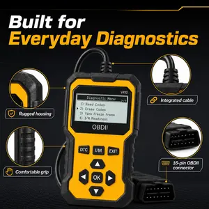V410 Obd2 Scanner, Car Engine Fault Code Reader, Automotive Diagnostic Tool, Can Diagnostic Gadget, Obd2 Protocol, Read and Clear Codes