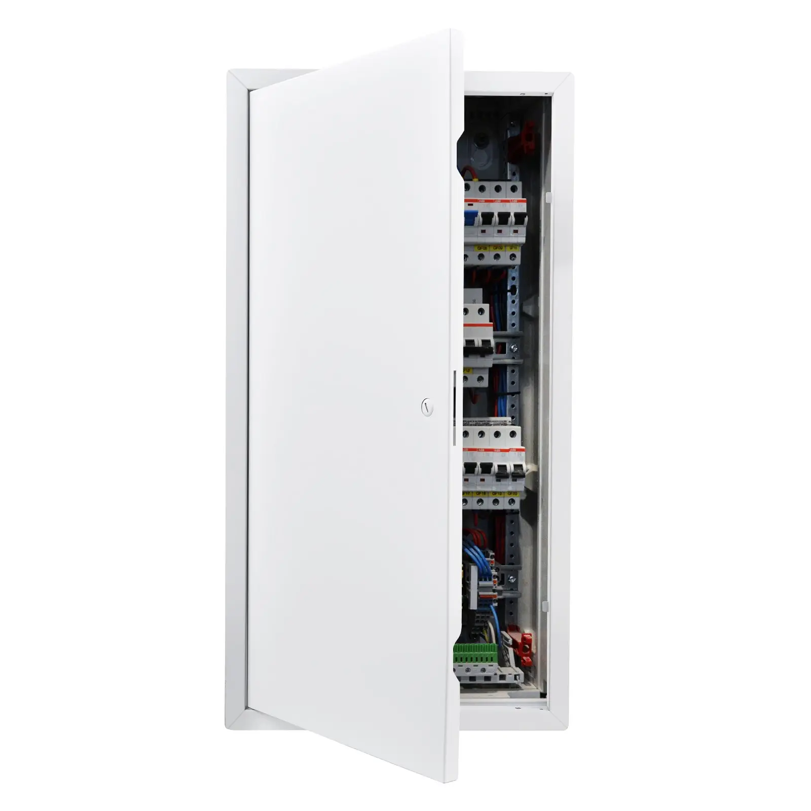 VEVOR Access Panel for Drywall, 30.3x 15.2 in Galvanized Steel Access Door, Easy Install Hinged Service Panel with Screwdriver Latch, for Ceiling Plumbing Electrical, 14.4x 29.4 in Cutout Size White