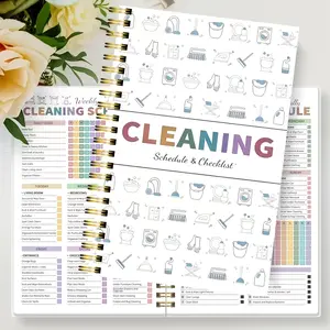 ADHD Household Cleaning Planner (Perfect Bound) - Color-Coded Cleaning Schedule, Daily/Weekly/Monthly/Yearly Planning Journal, Cleaning Task List, Ideal for Home, Homemakers' Productivity Planning & Cleaning Logs
