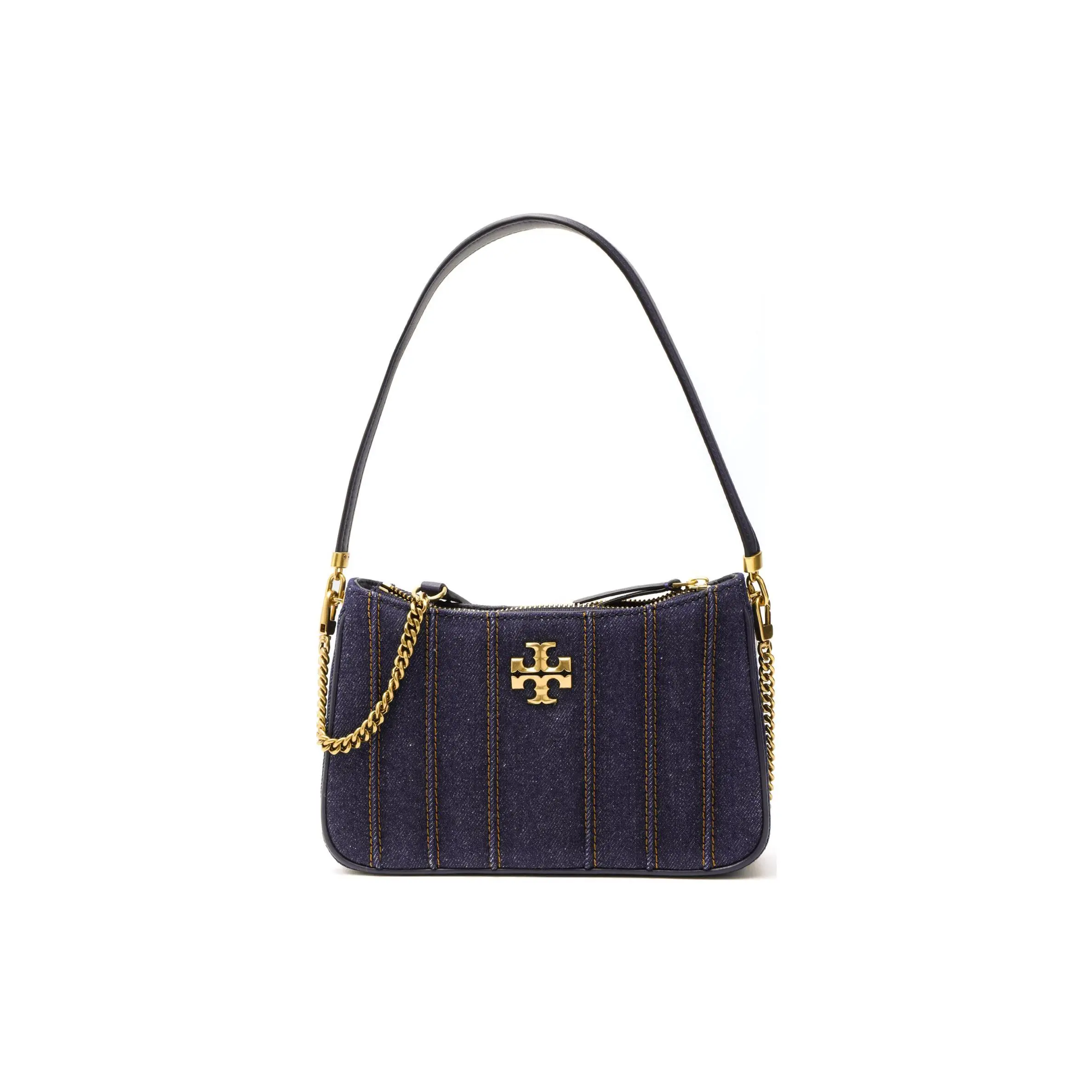 Tory Burch TB Kira Mini Crossbody Bag for Women – Denim Style in Navy Blue