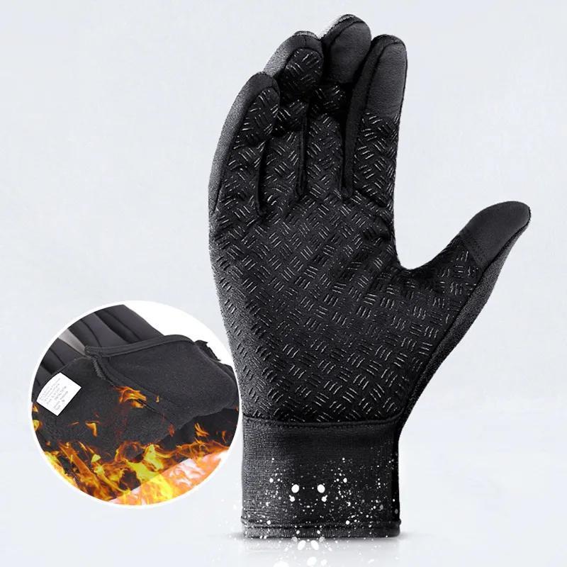 Winter Thermal Gloves Windproof Waterproof Touchscreen Compatible with Non-Slip Grip for Outdoor Activities Skiing Hiking Cycling Motorcycling Anti-Cold Up to -40℃ Heating Full Finger Gloves
