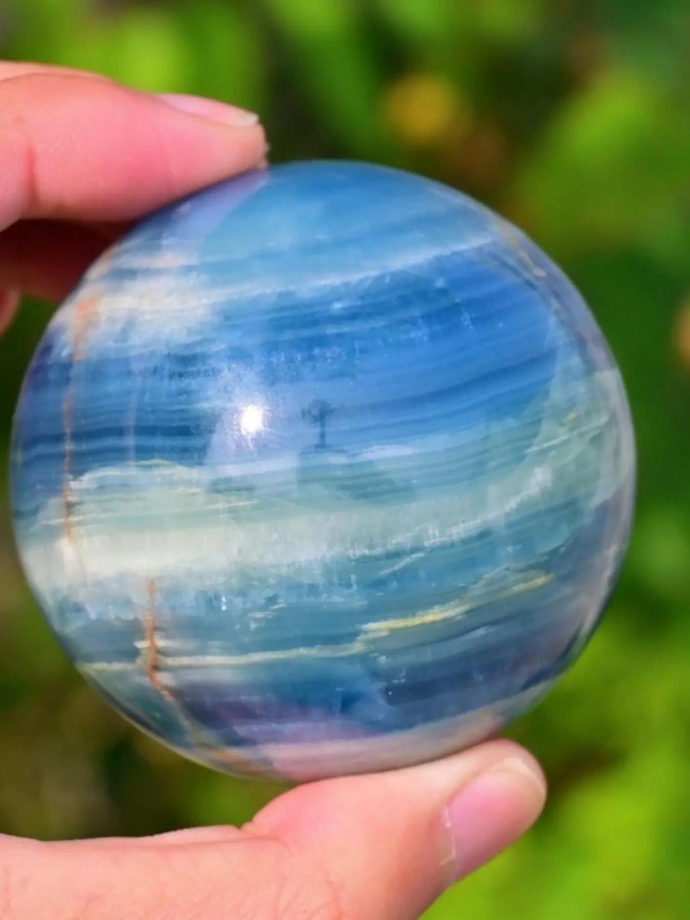 1pc  Blue Lux ball, home/room/office decoration, holiday gift, graduation gift, Mother's Day, New Year's, Easter gift.