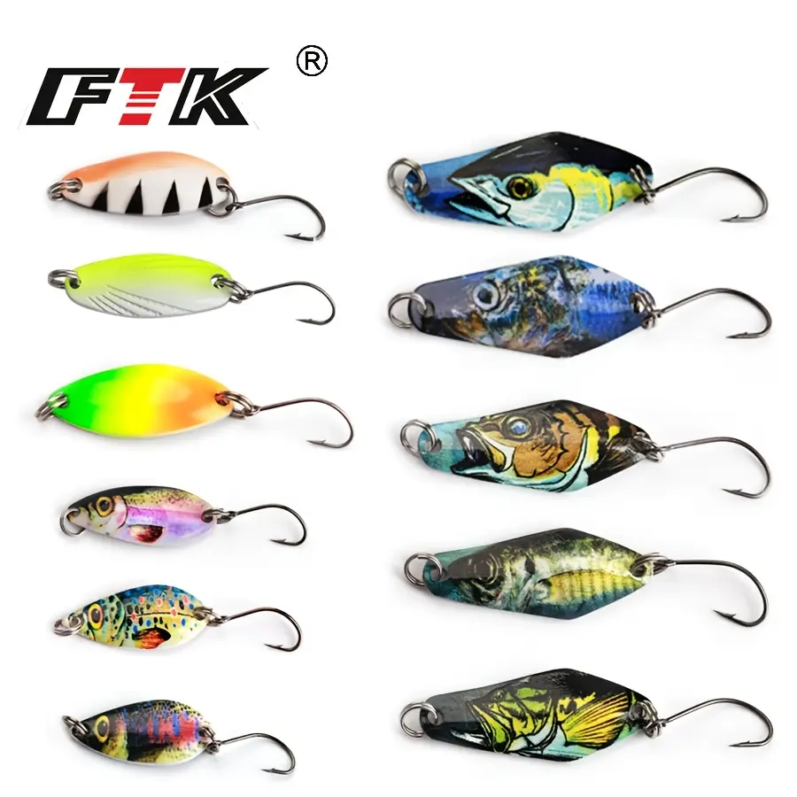FTK Sequin Bait Fishing Kit 30pcs Of Fake Realistic Artificial Baits For Freshwater Fishing