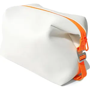 6"x 9.84" 4.5L Large  Toiletry Bag, Leakproof Foldable Travel Organizer,Dopp Kit Alternative for Men & Women,White
