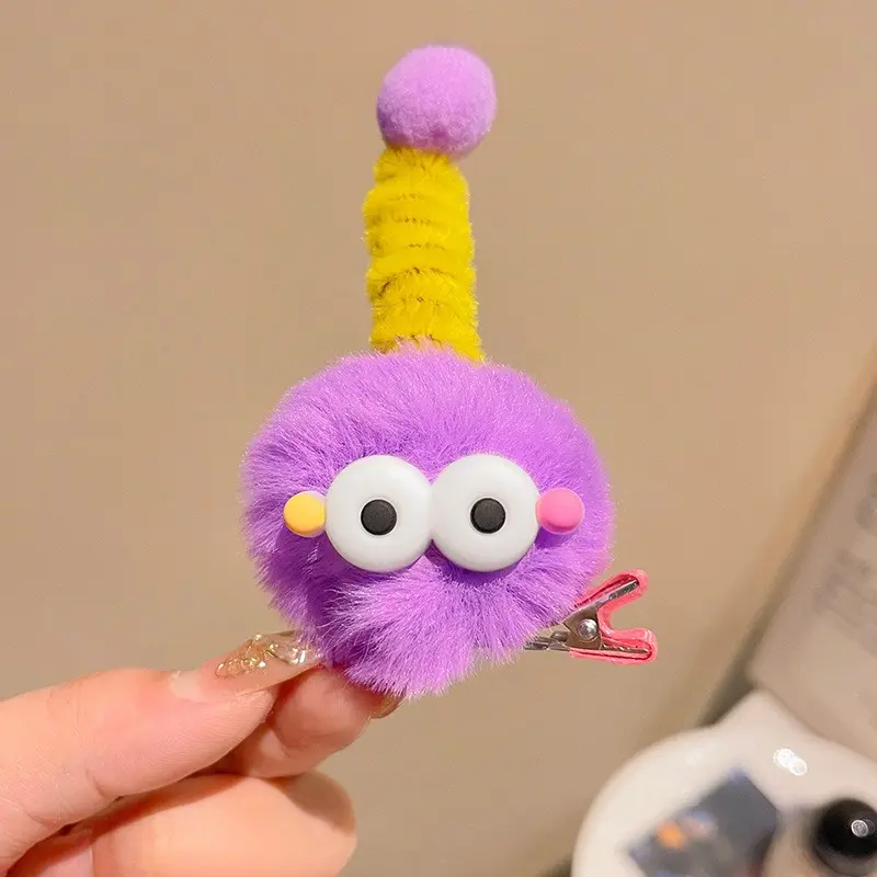 Cute Plush Doll Hair Clip, Funny Duck Mouth Design, Soft and Warm, Perfect for Kids and Students, Fall Winter Essential Accessory