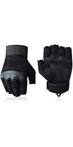 Outdoor Men's Knuckle Protection Workout Training Fingerless Gloves