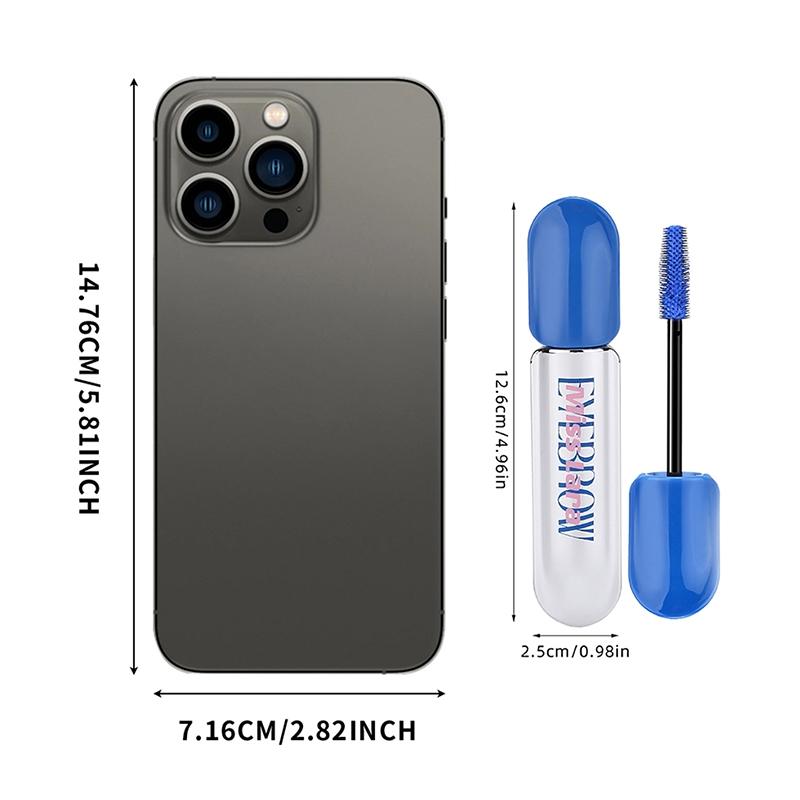 Long Lasting Blue Mascara, 1 Count Natural Curl Eyelashes Mascara for Eyelashes Lengthening Volumizing Defining Fluffy Lashes Mascara, Professional Eye Makeup Products, Cosmetic