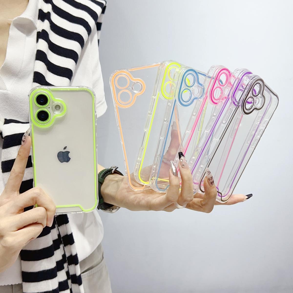 Clear Luminous Case Glow in The Dark Noctilucent Luminous Space Nebula Slim Fit Cover Protective Anti Scratch Cases Thin Translucent Protective Case For iPhone 16/15/14/13