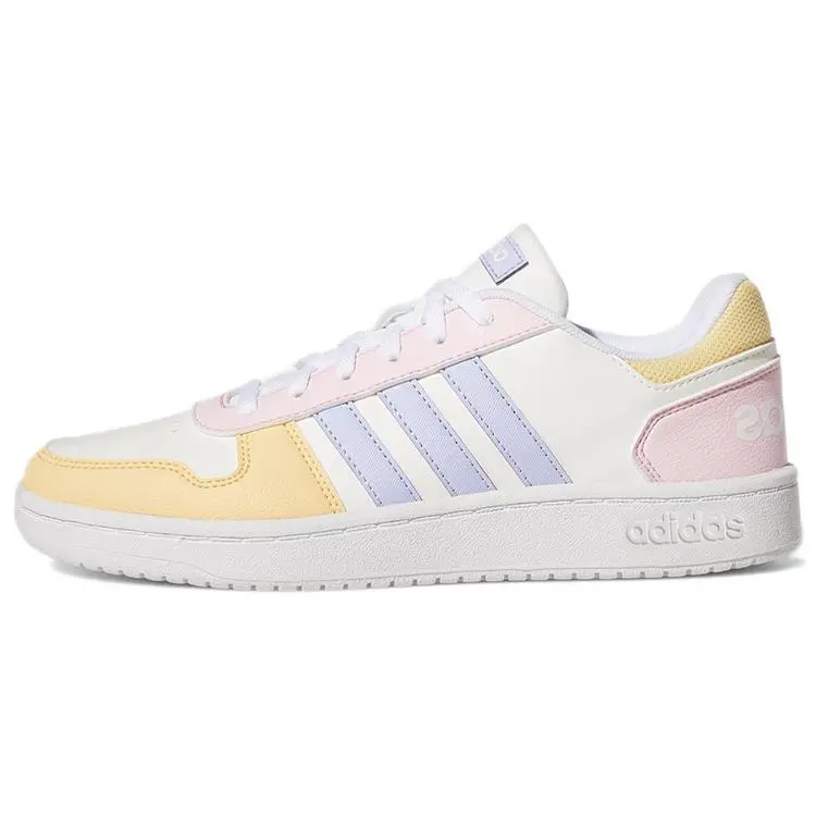 adidas Neo Hoops 2.0 Leather Patchwork Low-Top Retro Basketball Shoes GY5903
